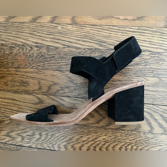 Via Spiga heeled sandals, black suede. 9M. Worn once! - Picture 2 of 3